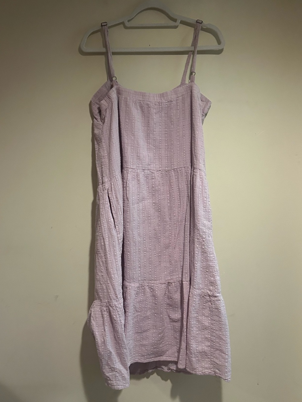 Knox Rose Light Purple Tiered Midi Dress Sz XL - Picture 10 of 12